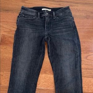 Levi’s black washed skinny jeans